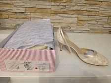 Rainbow Club Penny Bridal Shoes Wedding Ladies Pumps Size 40 Cream Ivory Satin