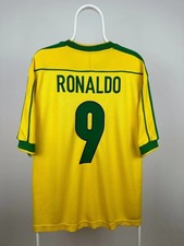 Ronaldo Brazil home kit 1998  size L  Brand New Orignal