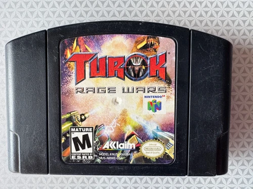 Turok: Rage Wars Nintendo 64, 1999 N64 Cart Only Authentic Tested & Working!