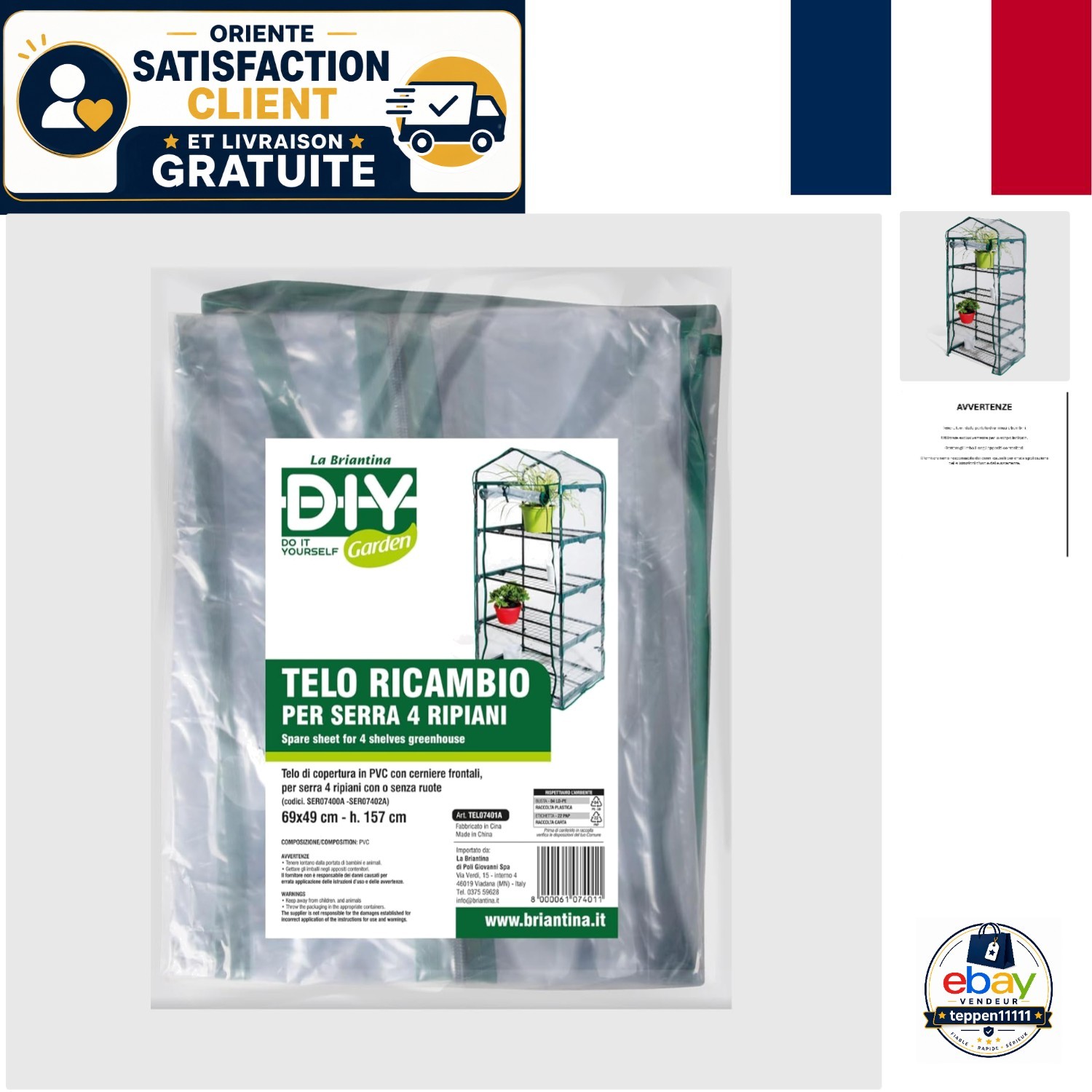 Bâche transparente pour serre de jardin pour abriter et hiverner les plantes fragiles