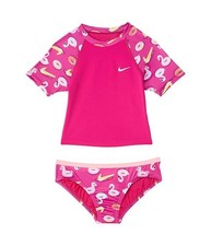 Nike Kids Pool Party Crop Top Bikini Bottoms Set Big Girls Size L A2957