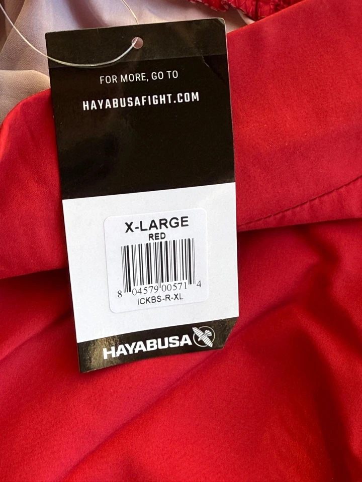 Pantalones Cortos de Lucha Hayabusa ICON MMA Para Hombre ROJOS NUEVOS CON ETIQUETAS XL 36 A 38 Foto 3 de 4