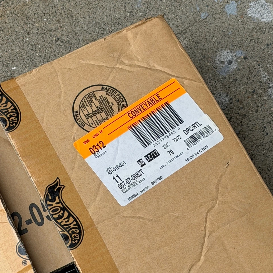 Vintage Hot Wheels Mattel Sealed Assortment Case Box 2000's FED 16 25 Y2K - Image 2 of 4