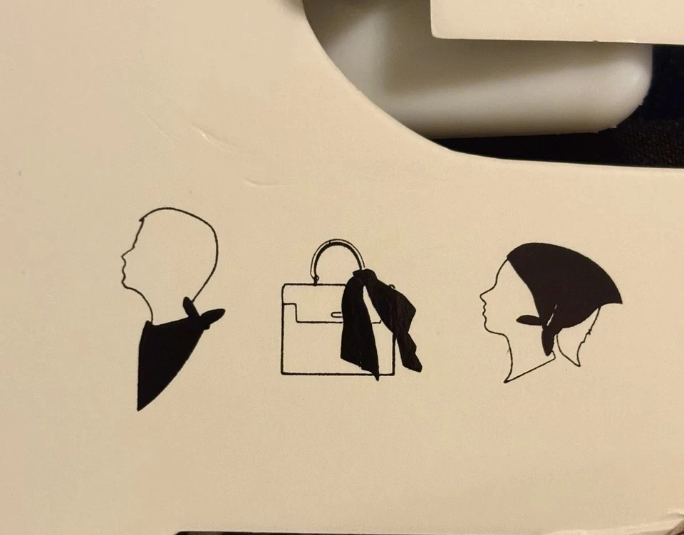 Anne Klein Head Square Scarf Kerchief Floral Chestnut Elegant NWT - Image 4 of 4