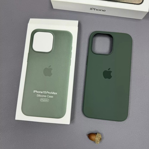 NEW For iPhone 15 15 Pro 15 Plus 15 Pro Max Original Silicone Case with MagSafe - Afbeelding 9 van 16
