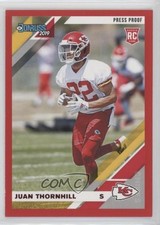 2019 Panini Donruss Rookies Press Proof Red Juan Thornhill #280 04mc