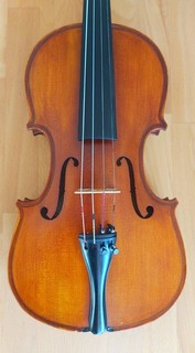 VIOLÍN VIOLÍN ANTIGUO: Bonito violín "Fabio Volta" con hoja y sello de incendio ...