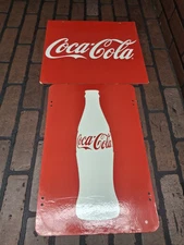 Vintage Coca Cola Cardboard Store Display Signs