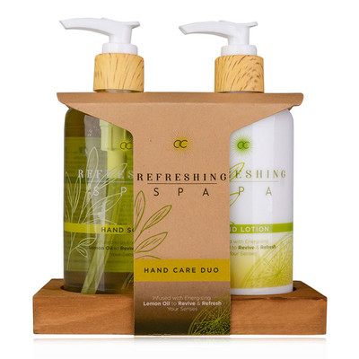 Accentra Handpflegeset REFRESHING SPA   Lemon & Jasmine mit Seifenablage 520 ml