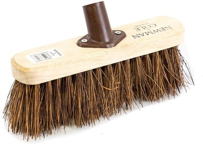 10'' Holzbesen Outdoor Garten Hof Bürste Ersatz Steif Hart Kehrmaschine
