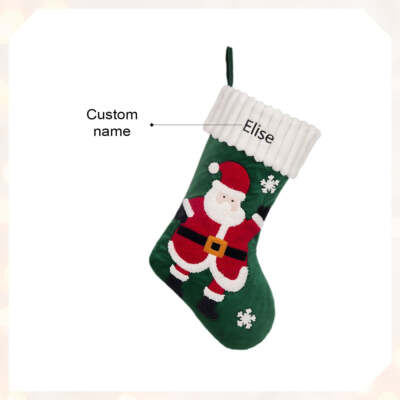 Santa Merry Christmas Stocking | Personlised Christmas Stockings