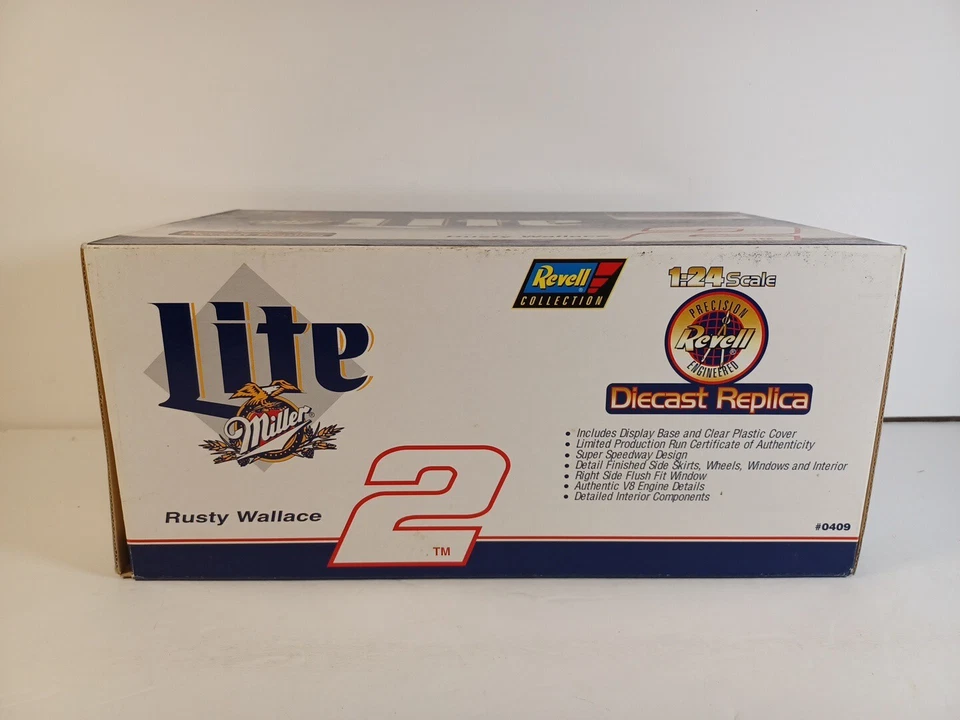 Rusty Wallace #2 Revell Collection 1:24 Scale 1997 Ford Taurus Miller Lite #0409 - Image 2 of 4