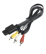N64 SNES Gamecube 6FT RCA AV TV Audio Video Stereo Cable Cord For Nintendo 64