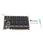 4 Port M.2 NVME SSD Auf PCIE X16 Adapter High Speed 4x32Gbps Soft