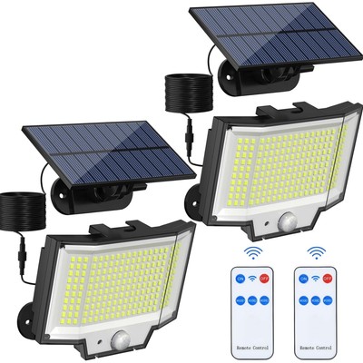 Solarlampen für Außen mit Bewegungsmelder große Beleuchtungsfläche energiespa...
