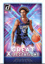 2021-22 Donruss Basketball Great X-Pectations #14 Keon Johnson Clippers
