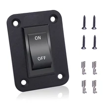 On-Off Switch 12V 20A 4 Pins DPST Rocker Switch Panel RV Light Switch for RV Tra