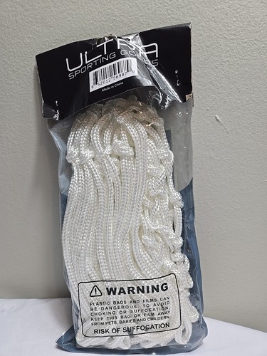 Ultra strapazierfähiges Basketballnetz Größenregulierung passt Innen/Außen Felgen WEISS - Bild 2 von 5