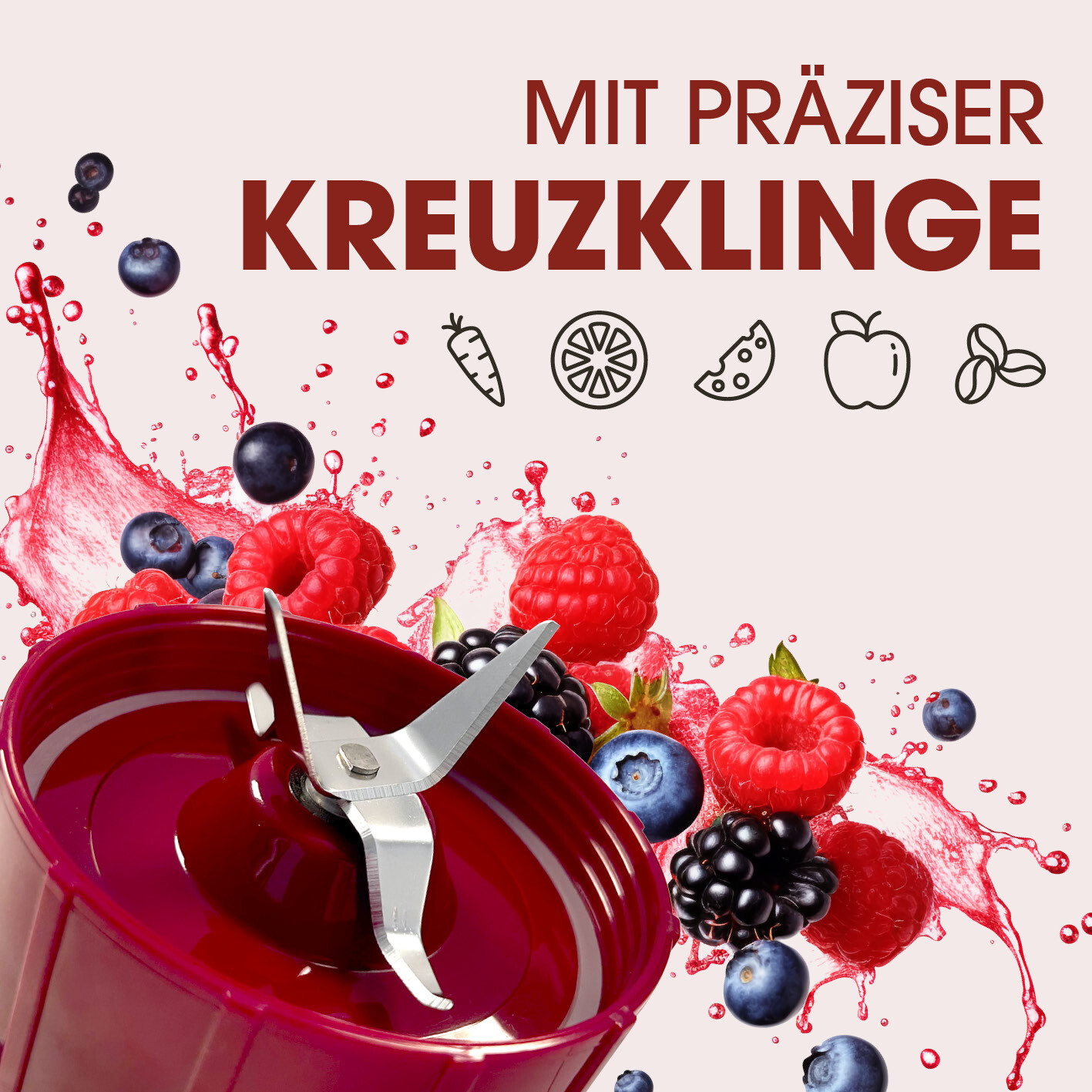 Gourmetmaxx Mr. Magic Mixer für Smoothies und Cocktails 400W mit 8 Funktionen - 18 Teiliges Set Gourmetmaxx Mr. Magic Mixer für Smoothies und Cocktails 400W mit 8 Funktionen - 18 Teiliges Set