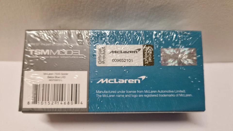 Mini GT McLaren 750S Spider Belize Blue n°812 (NP06) - Photo 2/4