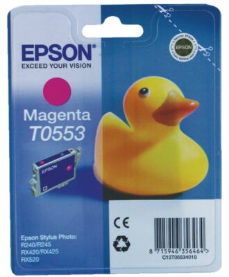 Epson T0553 Magenta Ink for Stylus Photo R240 R245 RX420 RX425 RX520 ORIGINAL BOX B