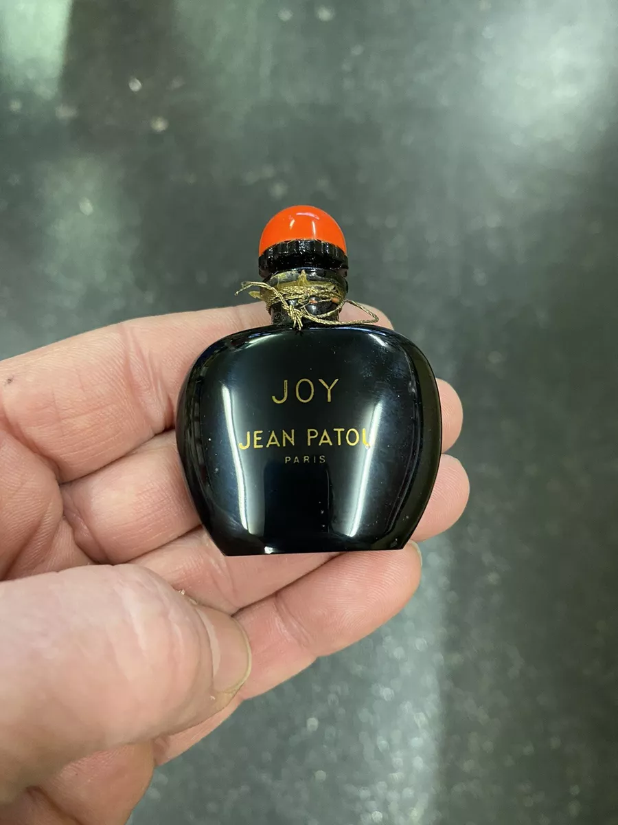 VINTAGE JOY JEAN PATOU PARIS FRANCE GLASS PERFUME BOTTLE IN ORIGINAL EARLY  BOX