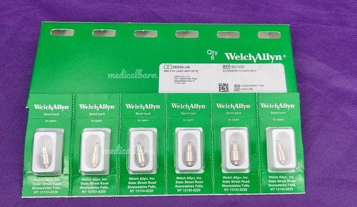 Welch Allyn 06500-U Halogen Lamp, BOX OF 6 Bulbs - NEW IN BOX - Picture 5 of 5