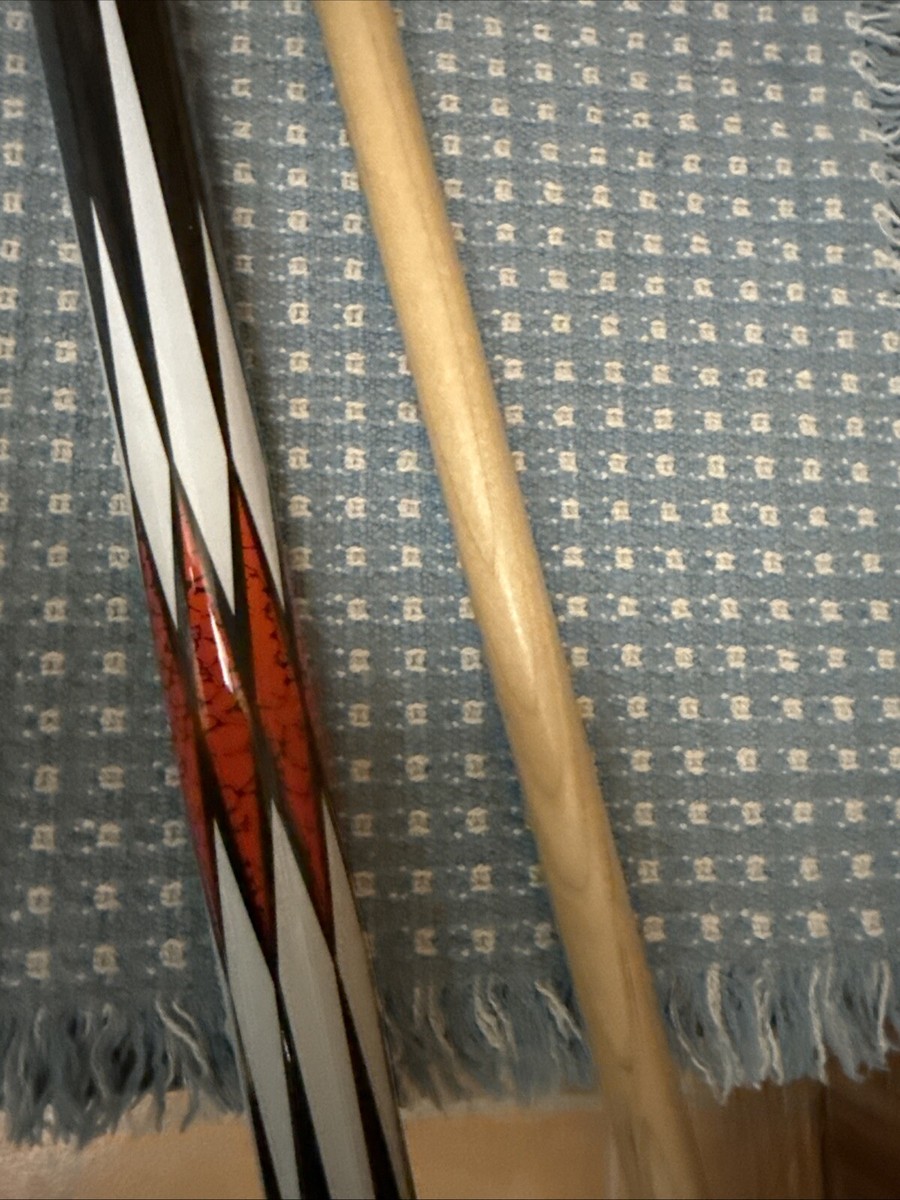 Diamond Superman pool cue Red Crackle 20oz Two Piece Billiard | eBay
