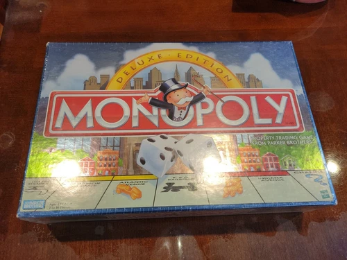 Vintage 1998 Monopoly Deluxe Edition Hasbro Parker Brothers Board NEW! SEALED!