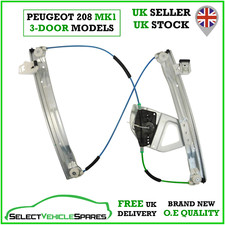 NEW PEUGEOT 208 MK1 3-DOOR DRIVERS SIDE RIGHT FRONT WINDOW REGULATOR 2012-2019