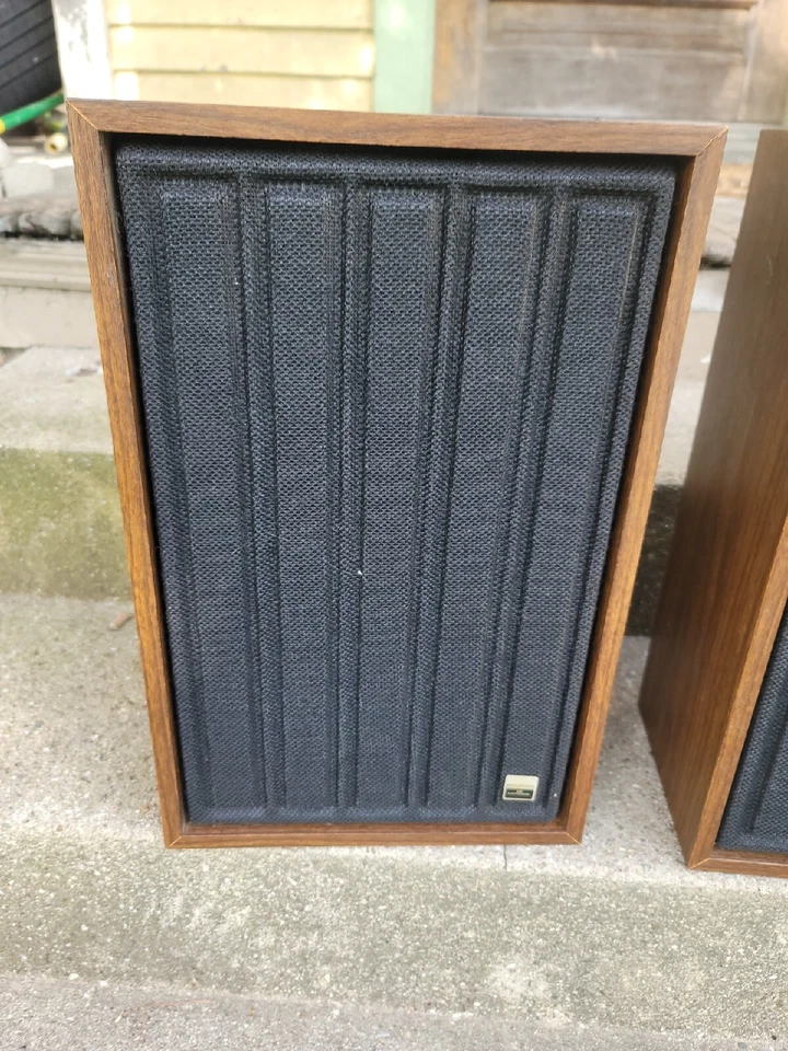 Altavoces Sylvania suspensión neumática vintage genuinos funcionando lote de 2 SA 508000 Foto 3 de 4