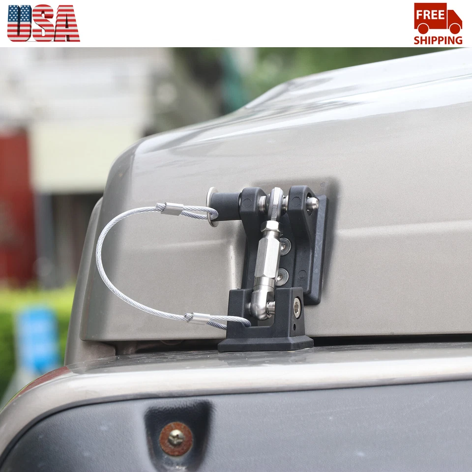 2 PIEZAS Pestillos de capó de aluminio Cierre de capó para Jeep Wrangler TJ 1997+ Foto 2 de 4