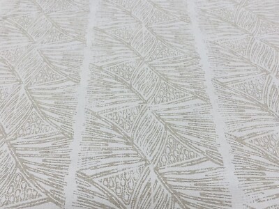 Christopher Farr Barron and Larcher 100% Linen Print Fabric- Skate / White 14 yd