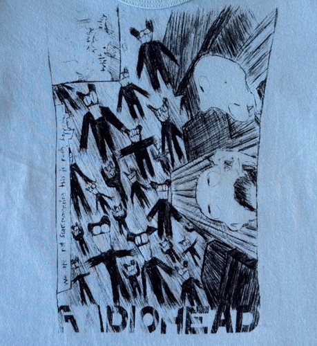 Radiohead "Scribble" 12-18 months Baby t-shirt by Chaser 90s Rock Band Tee - Picture 2 of 4