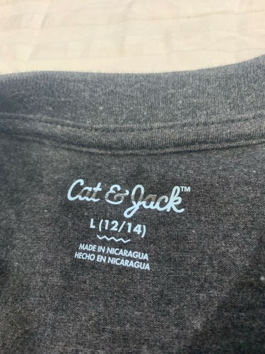 CAT JACK LETS DO THIS 2018 BOYS GIRLS SHIRT SIZE L 12/14 - Picture 2 of 3