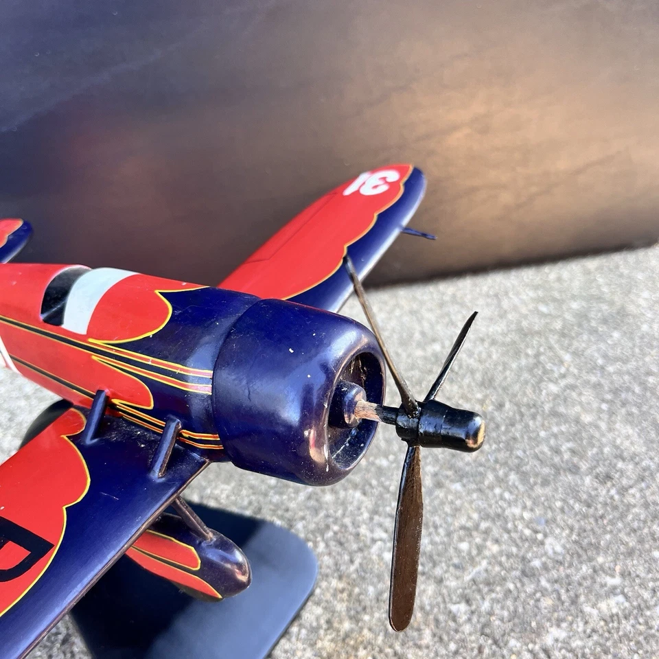 Travel Air Model R 1929 "Mystery Ship" R614k 321A-105 15”x 11 1/2” con soporte Foto 3 de 4