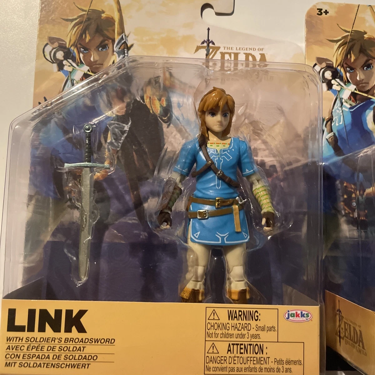 World of Nintendo Legend of Zelda Link & Zelda Action Figure Botw 2023 - 2  Pack