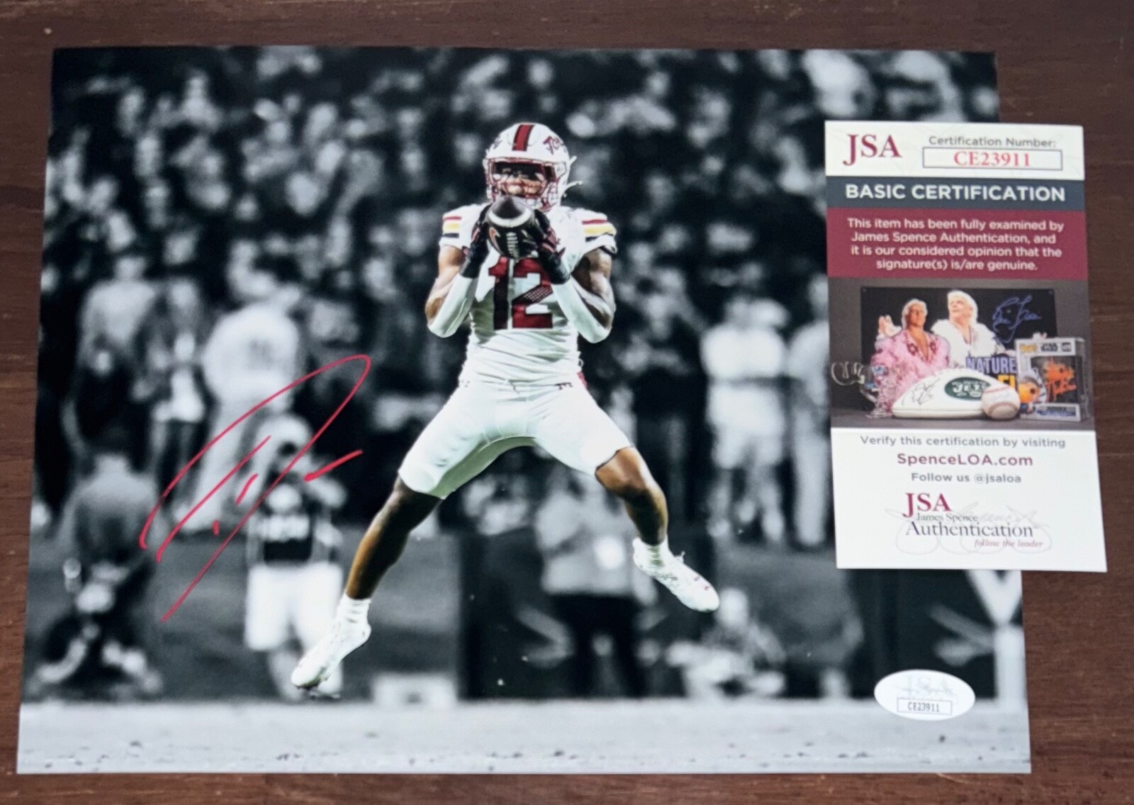 Dante Trader Jr Autographed Signed Maryland Terrapins 8x10 Photo JSA 