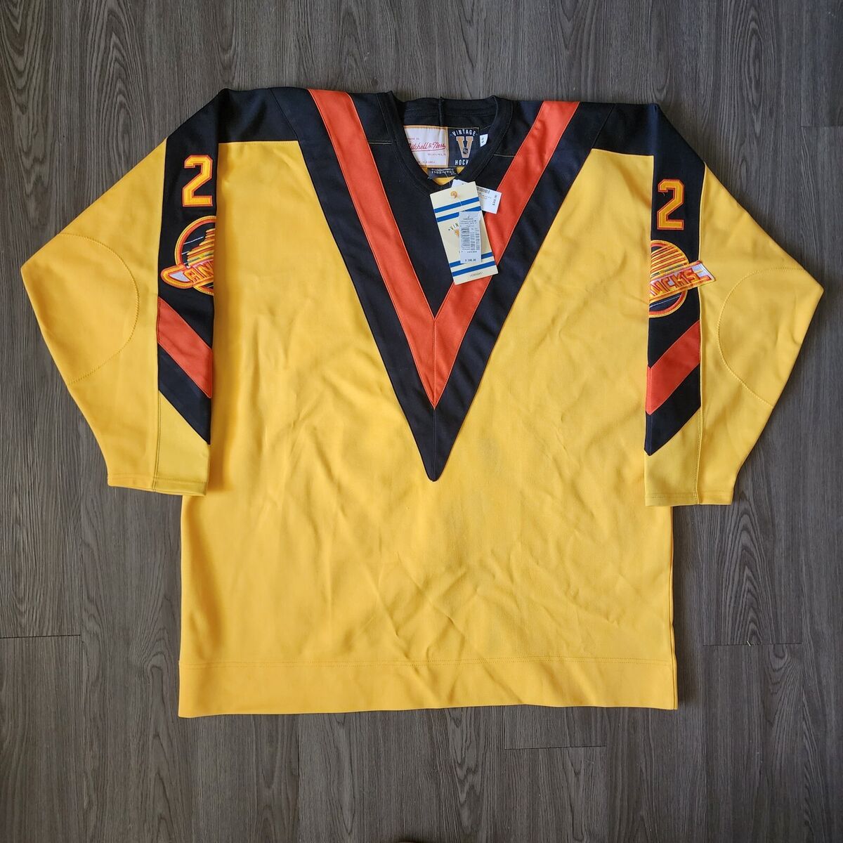 Mitchell & Ness Blue Line Dave Williams Vancouver Canucks Yellow 1981 Jersey