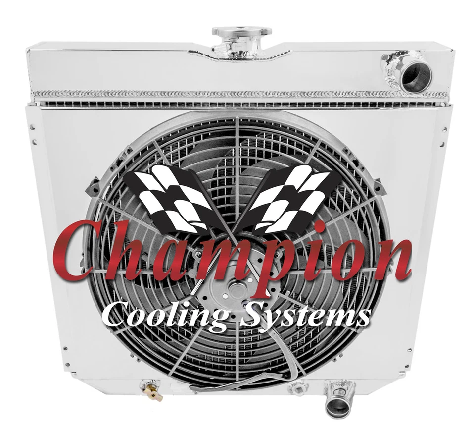 Ventilador delgado SPAL 4 filas radiador manguera baja paso 20", 16" cubierta-1963-1969 Ford Fairlane Foto 3 de 4