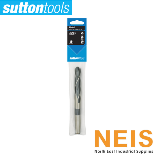 SUTTON TOOLS Reduced Shank Drills 1/2 Shank Imperial (33/64 to 11/4