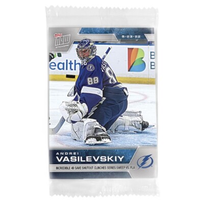 2021-22 NHL Topps NOW  Sticker  #495   Andrei Vasilevskiy  Tampa Bay Lightning