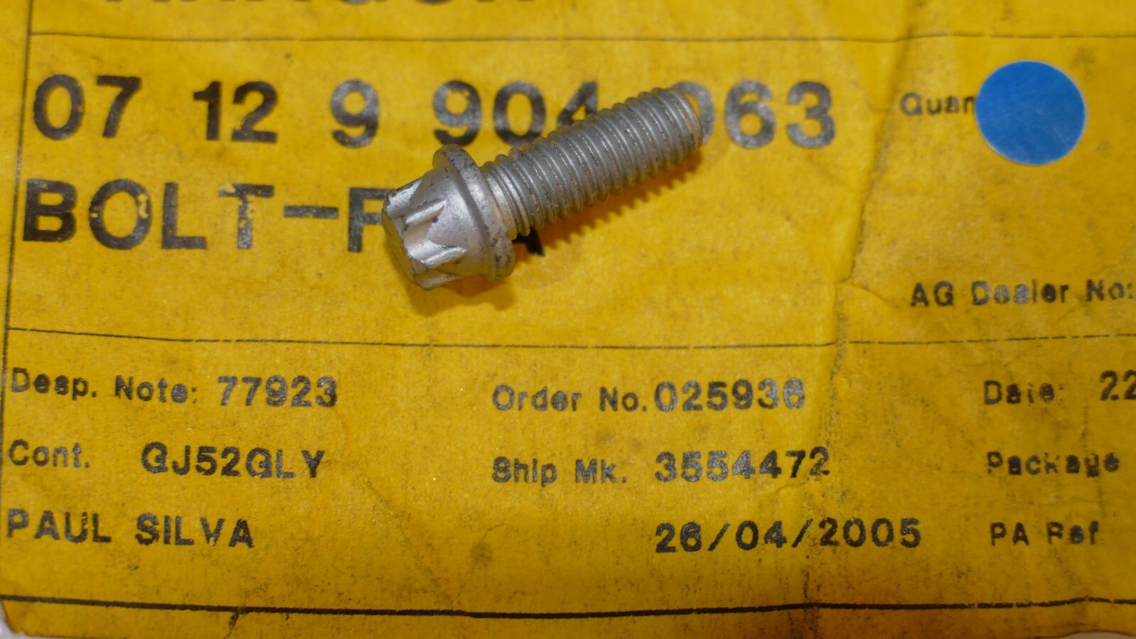BMW ASA Bolt M6x16mm - Zns3 07129904063 for sale online | eBay