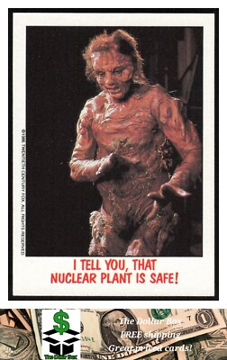 #ad #ad 1988 Topps Fright Flicks #22 I Tell You That Nuclear Plant is Safe $2.99