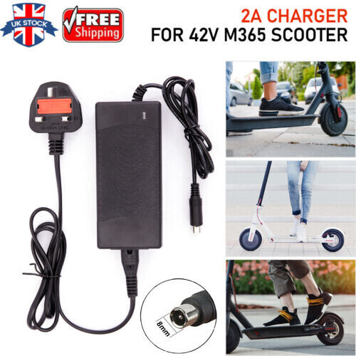 For Xiaomi Mi M365/Pro Es1 2 3 4 UK Adapter 42V Electric Scooter Battery Charger - Picture 1 of 12