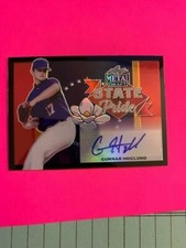 2021 LEAF METAL DRAFT GUNNAR HOGLUND STATE PRIDE AUTOGRAPH 15/15