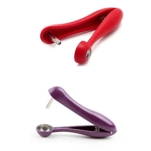 2 Stück Easy Cherry Entkerner Fruchtkern Samen Entferner Kirschentkerner Olivenkernentferner - Bild 6 von 12