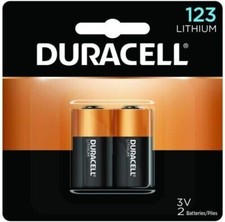 DURACELL 123 Lithium 3V Pack of 2 
