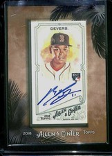 2018 Topps Allen and Ginter Mini Framed Rookie Autograph #MA-RD Rafael Devers