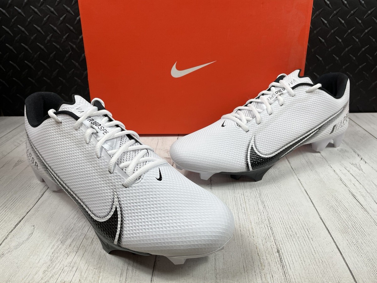 Nike Vapor Edge Speed 360 Men Size 14 Black White Football Cleats CD0082-100 Nike Vapor Edge Speed 360 Football Cleats White Black Size  main image 2